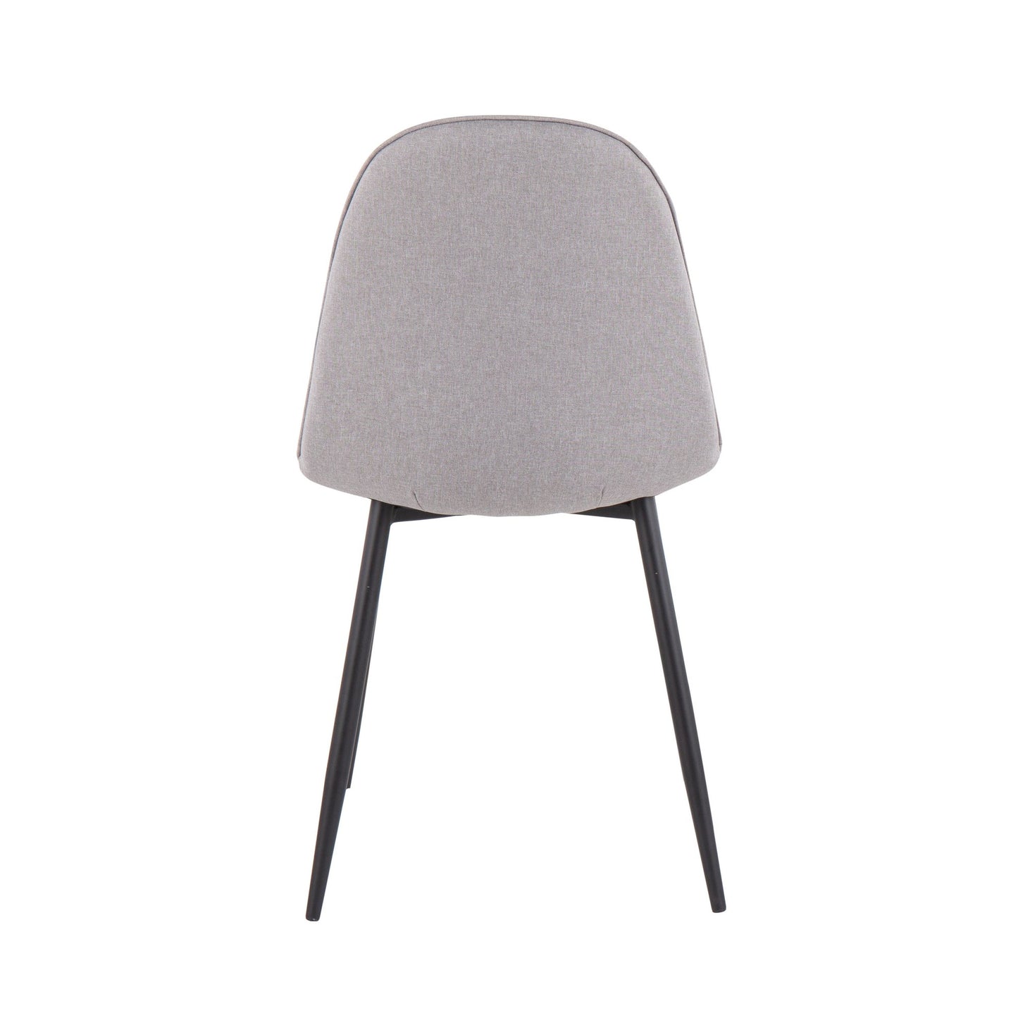 Pebble Contemporary Chair in Gold Steel and Beige Fabric   - Set of 2