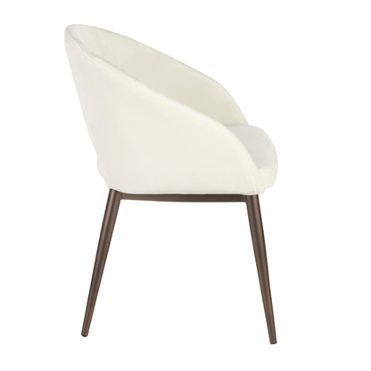 Renee Contemporary Chair in Black Metal Legs and Grey Fabric