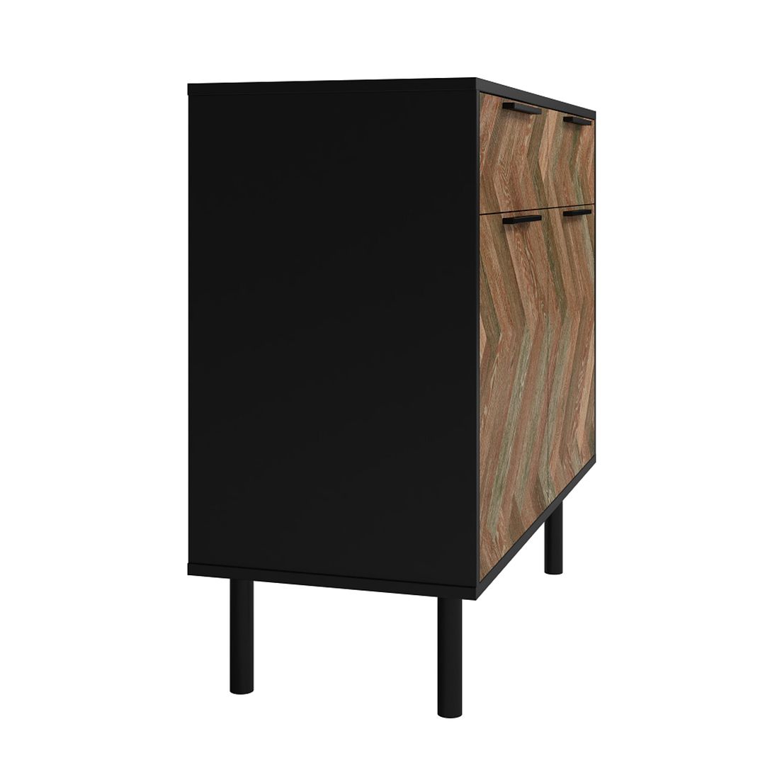 Manhattan Comfort Mid-Century Modern Liam Sideboard with 4 Shelves