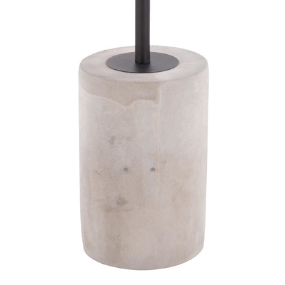 Symbol Contemporary Side Table in Gold Metal and White Marble