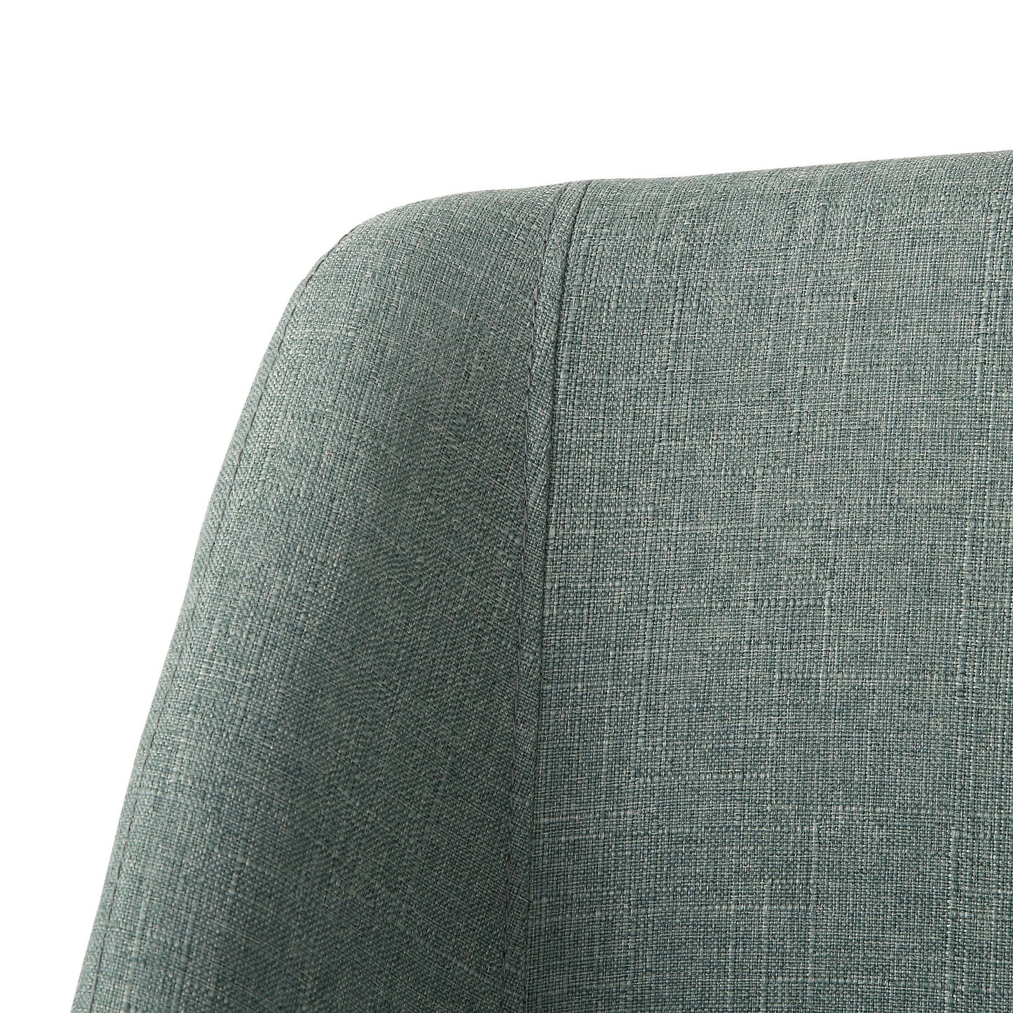 Valencia Mid-Century Modern Chair in Black Steel and Charcoal Fabric by LumiSource