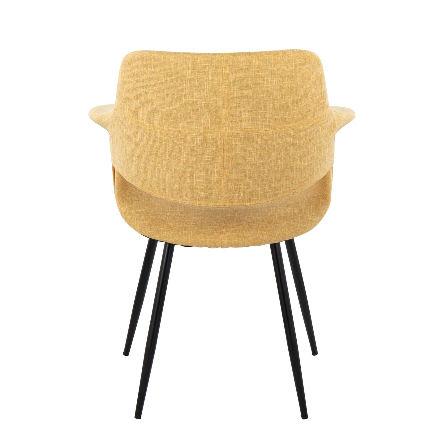 Vintage Flair Glam/Art Deco Chair in Gold Metal and Cream Fabric by LumiSource - Set of 2
