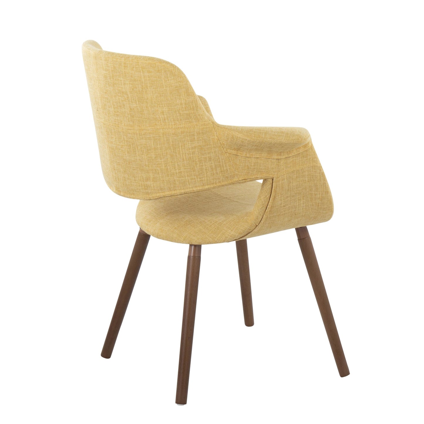 Vintage Flair Glam/Art Deco Chair in Gold Metal and Cream Fabric by LumiSource - Set of 2