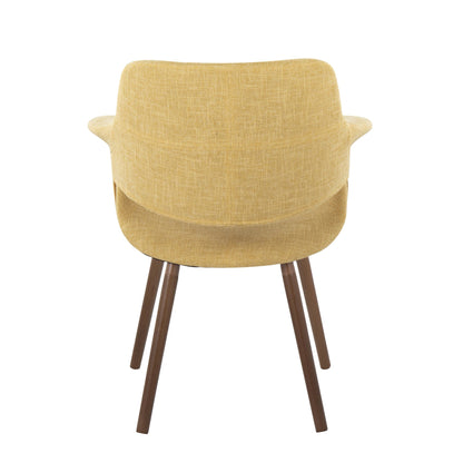 Vintage Flair Glam/Art Deco Chair in Gold Metal and Cream Fabric by LumiSource - Set of 2