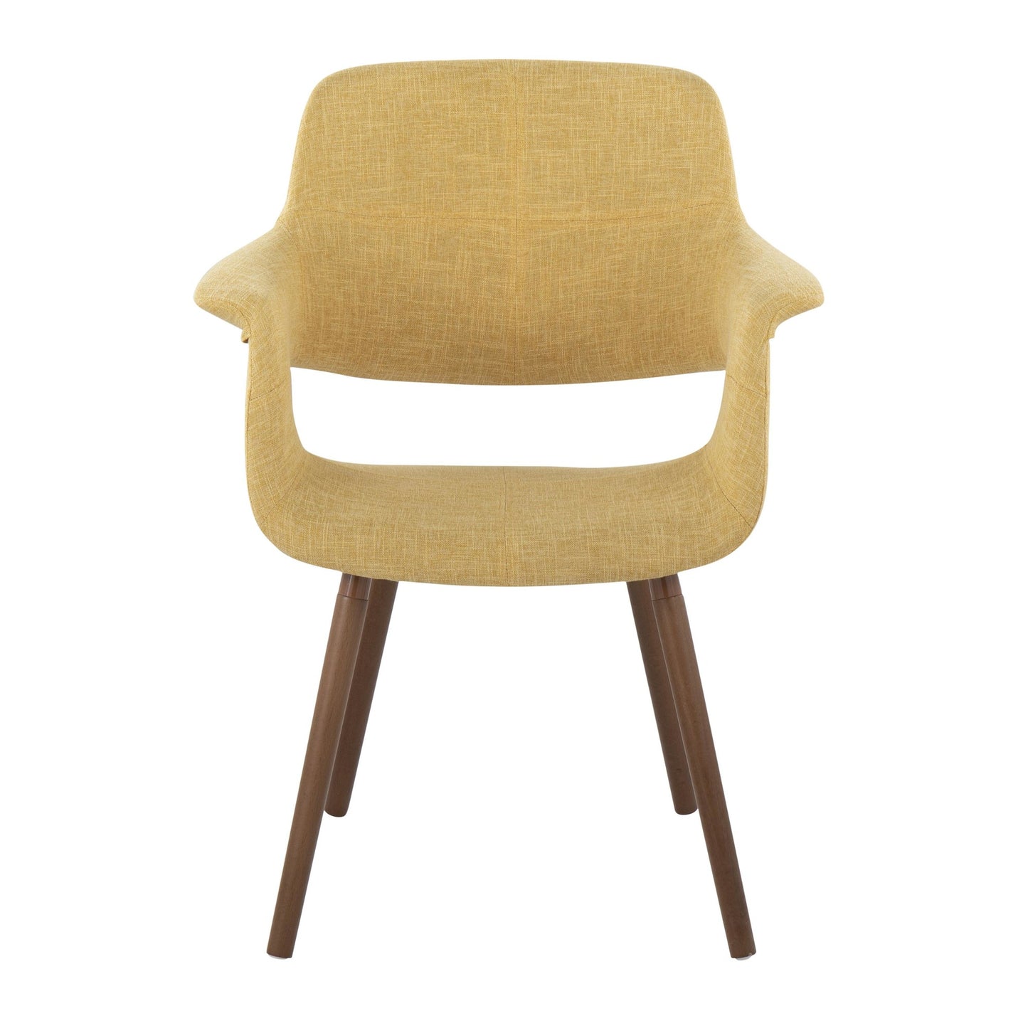 Vintage Flair Glam/Art Deco Chair in Gold Metal and Cream Fabric by LumiSource - Set of 2